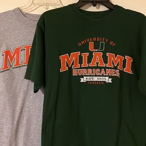 Gently Worn Men’s Miami Hurricanes T-Shirt